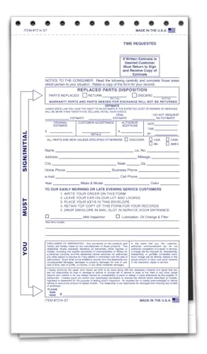 2-Part After Hours Envelopes - White Duplicate Copy for Customers - Carbon Interleave for Secure Key Handling - 6" x 10-3/4" Shrink-Wrapped or Unwrapped Night Drop Envelopes