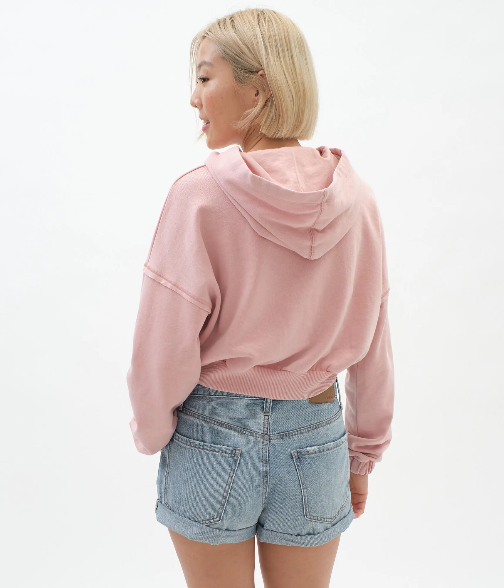 Aeropostale Cropped Pullover Hoodie