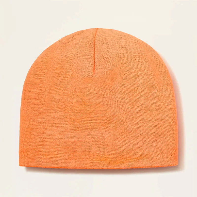 Ariat Men's Bright Orange Acrylic Skull Beanie Cap 10053425