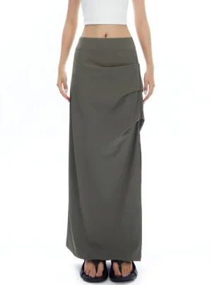 Asymmetrical Layered Maxi Skirt