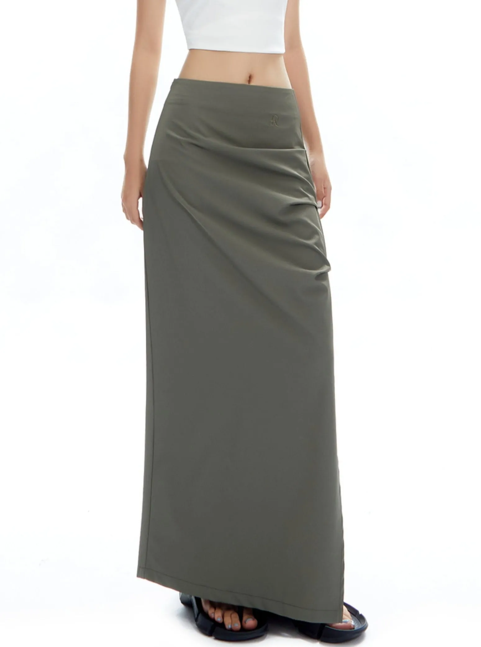 Asymmetrical Layered Maxi Skirt