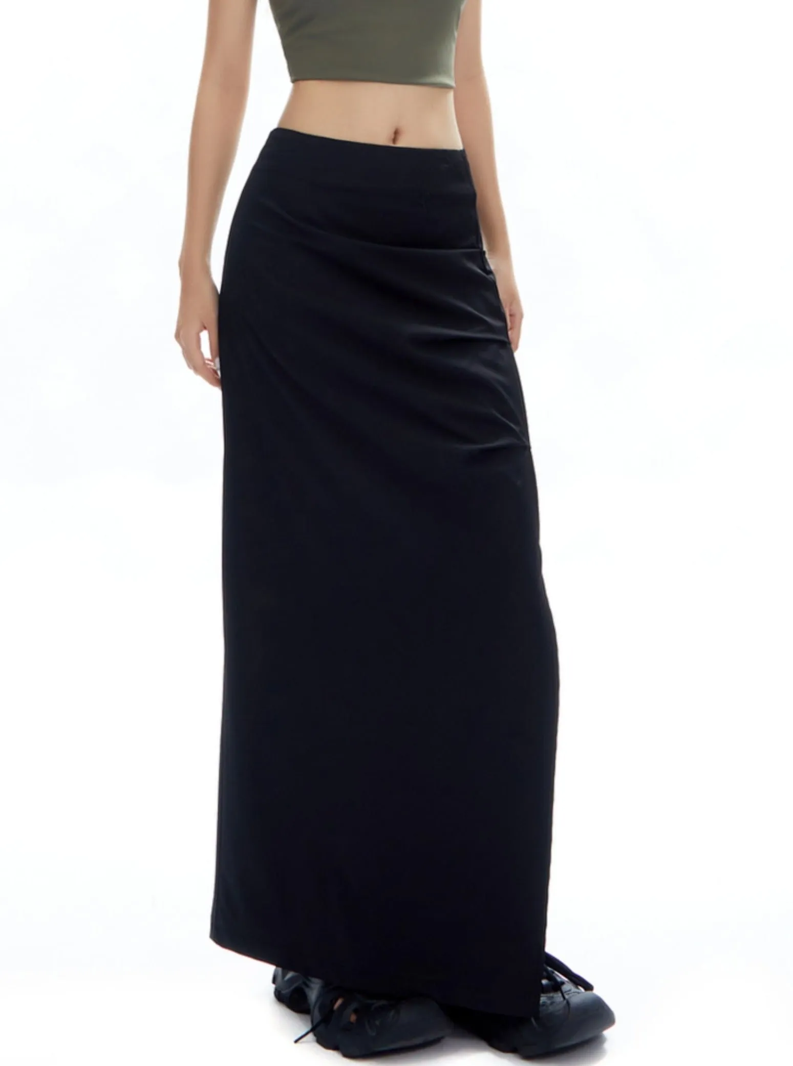 Asymmetrical Layered Maxi Skirt