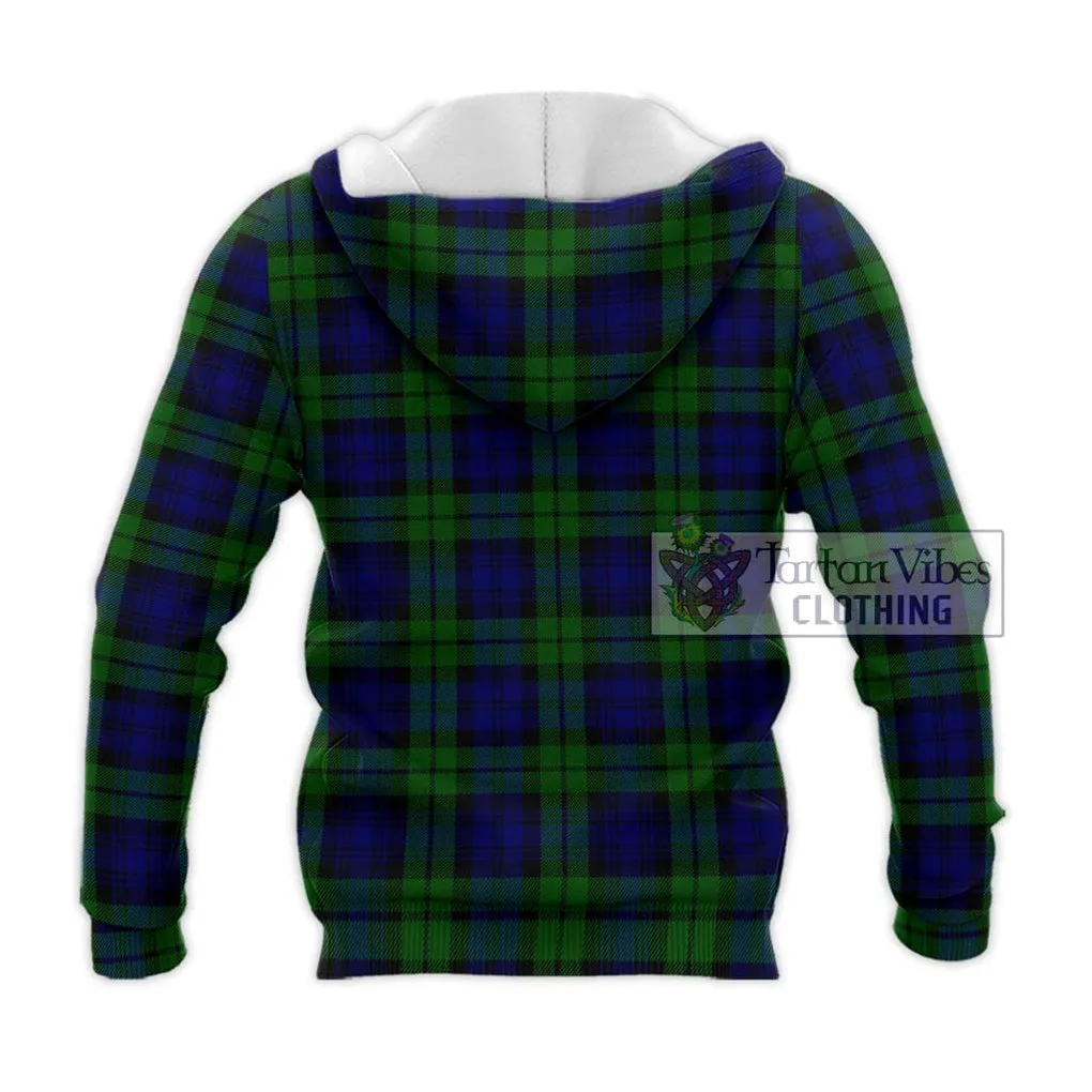 Bannatyne Tartan Knitted Hoodie with Family Crest DNA In Me Style