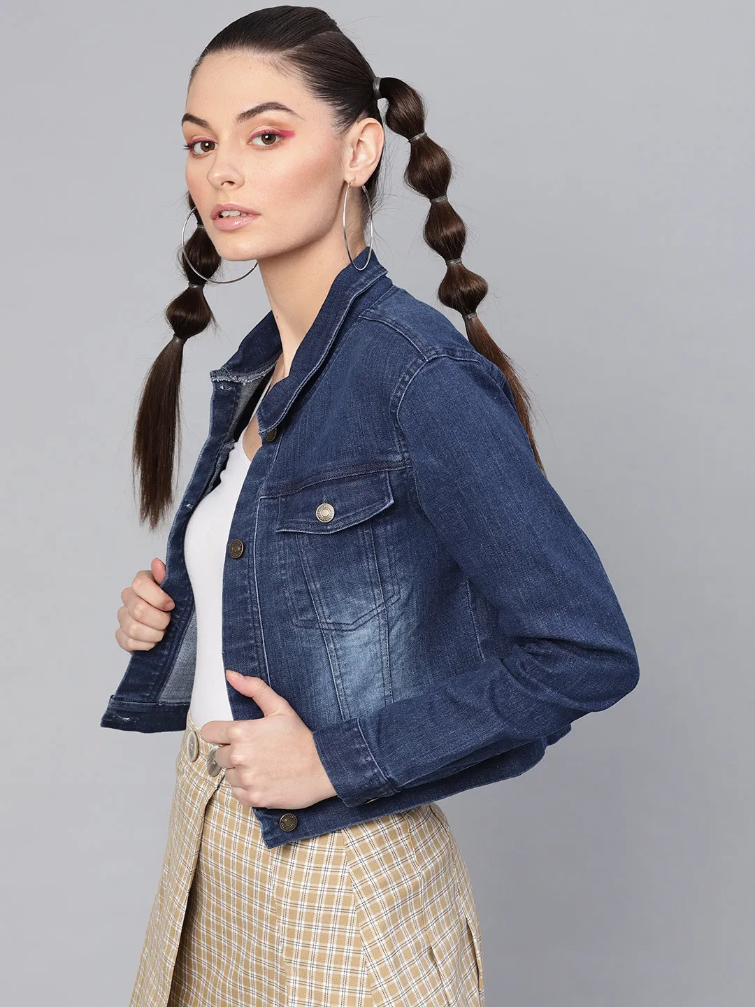 Blue Denim Washed Jacket