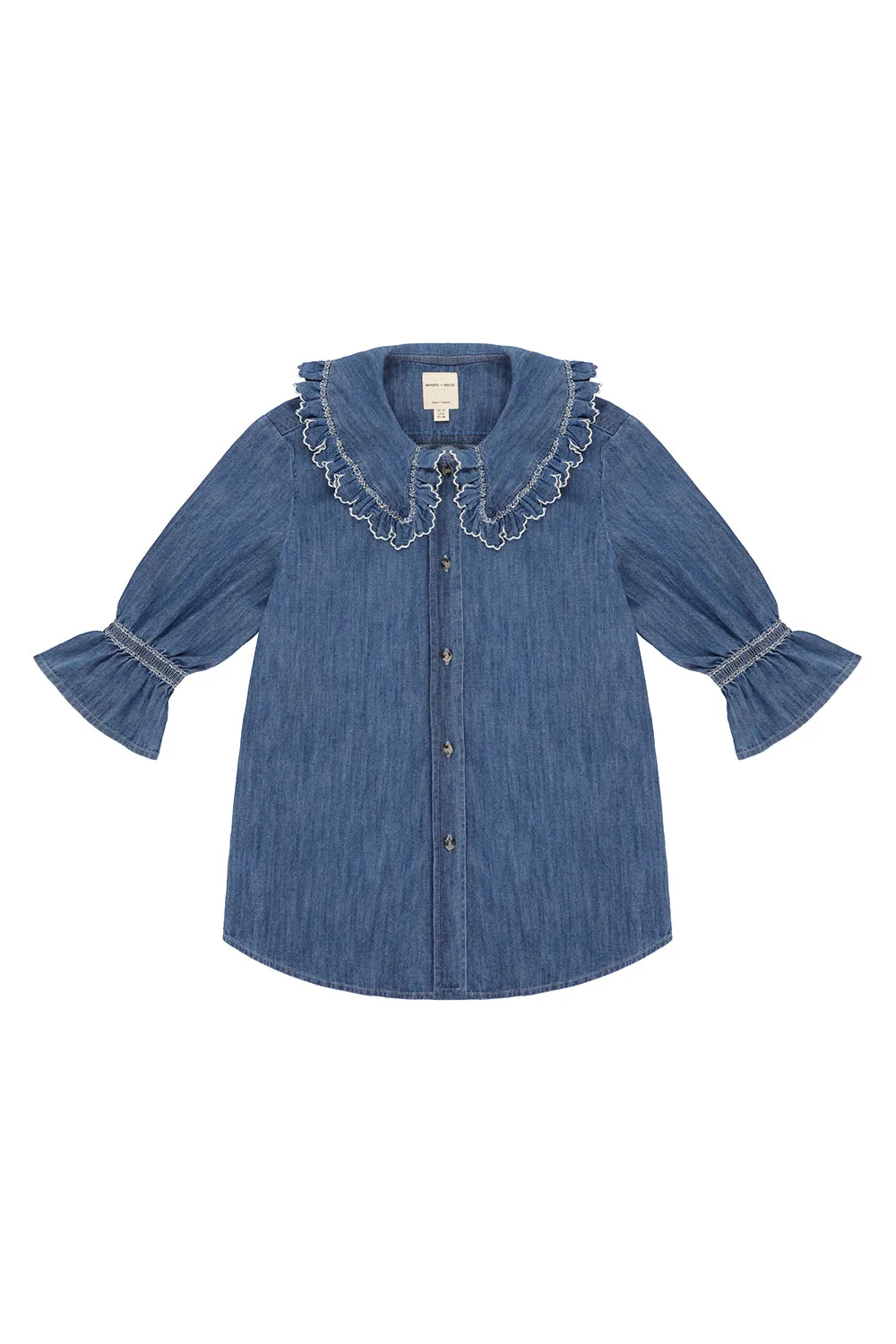 Daisy Blouse in Indigo Denim