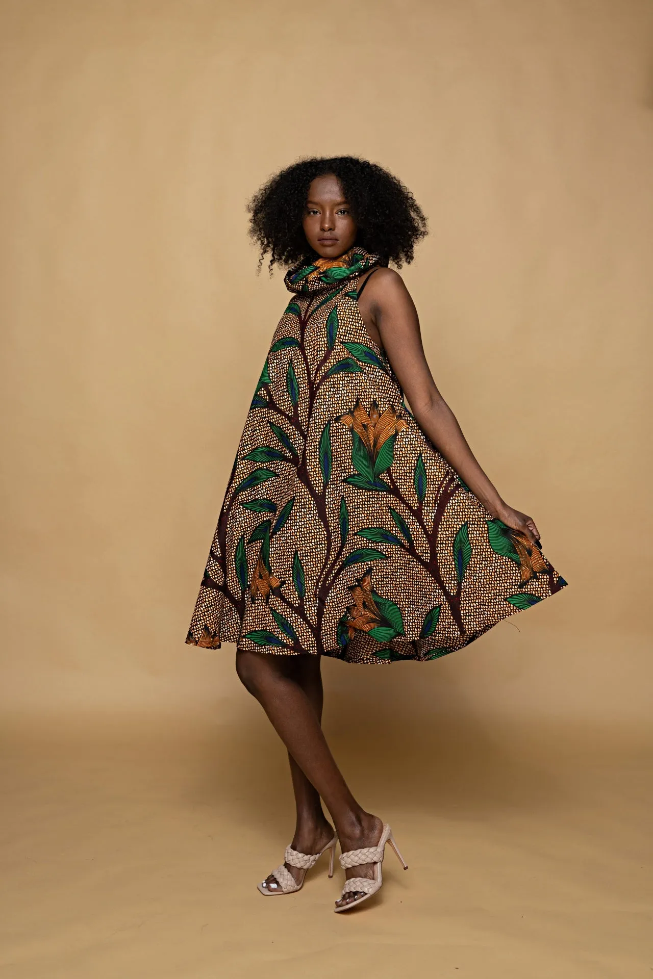 Flora Cowl Neck Dress