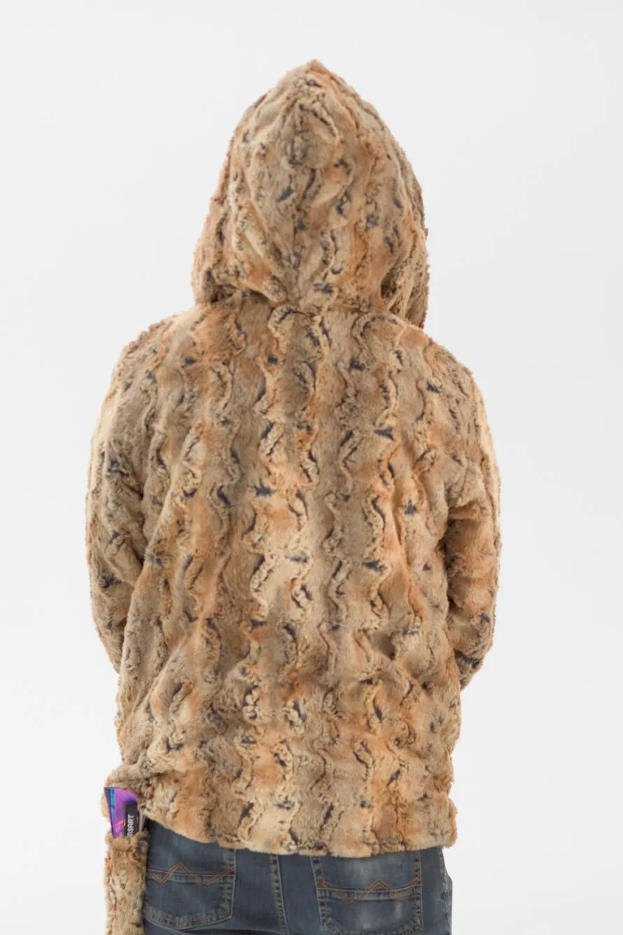 Forest Spirit Reversible Faux Fur Jacket