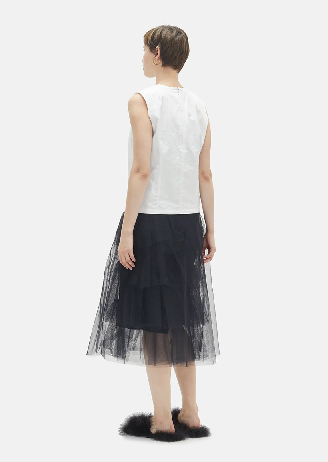 Frill Net Skirt