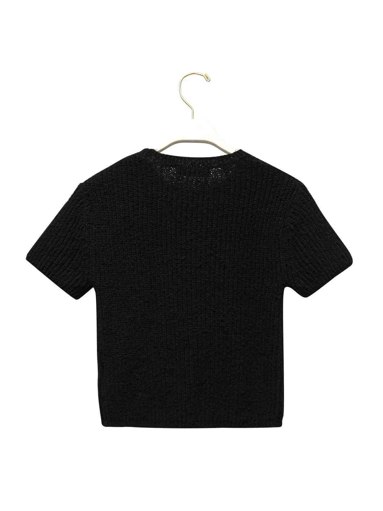 FUZZY CROPPED KNIT