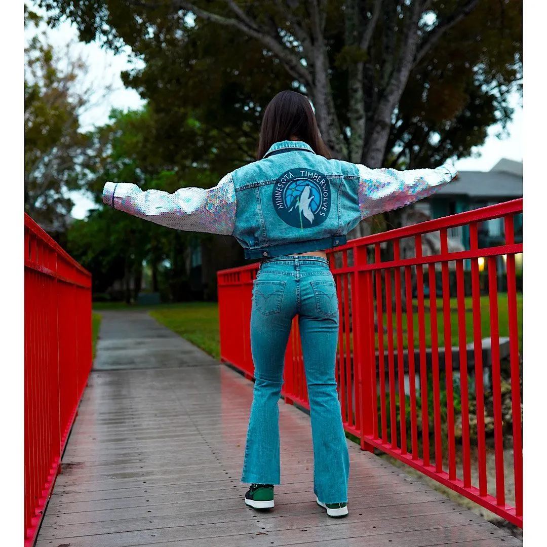 'GO TIMBS' DENIM JACKET - WOMEN