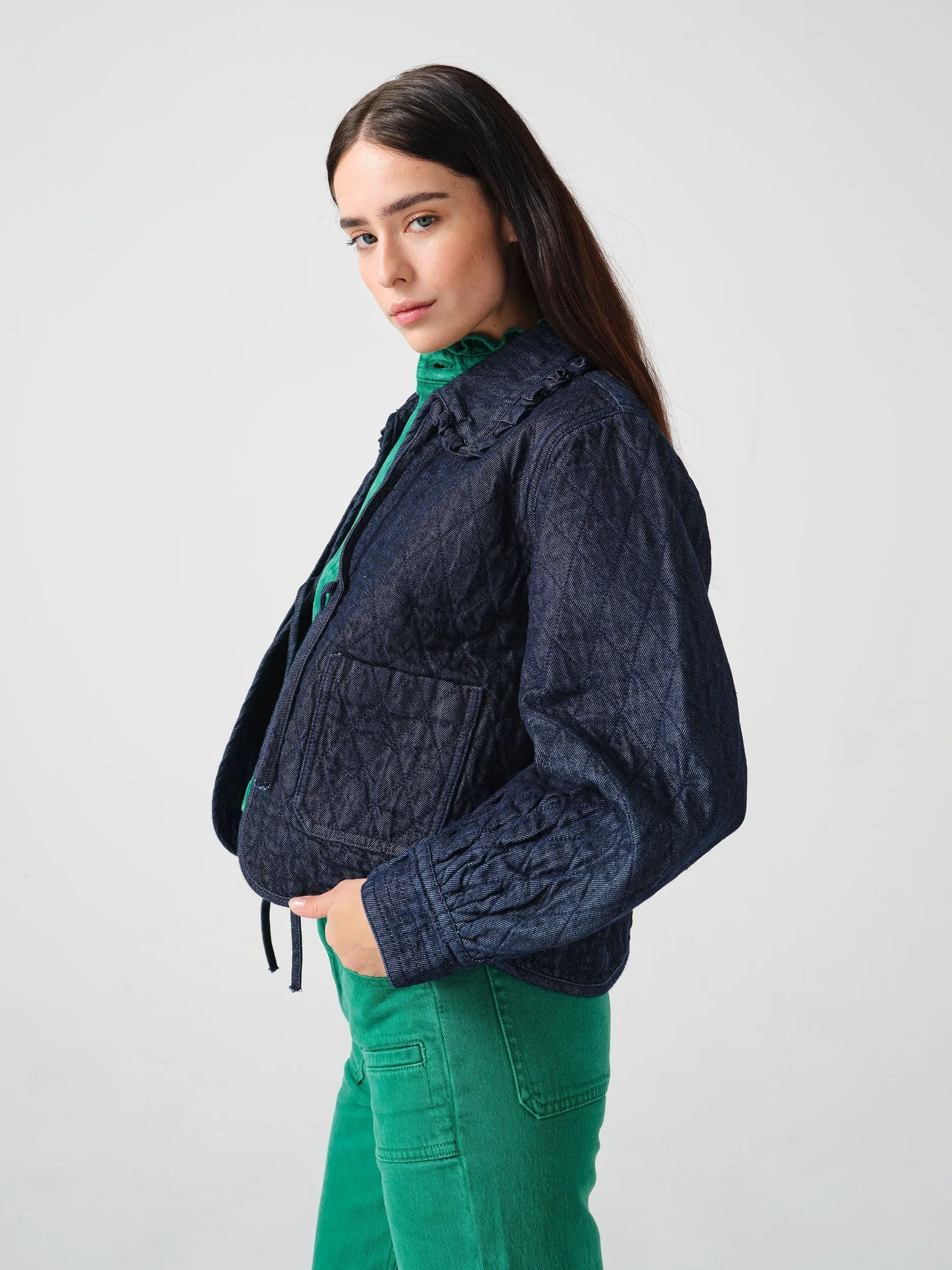 Heidi jacket in indigo rinse