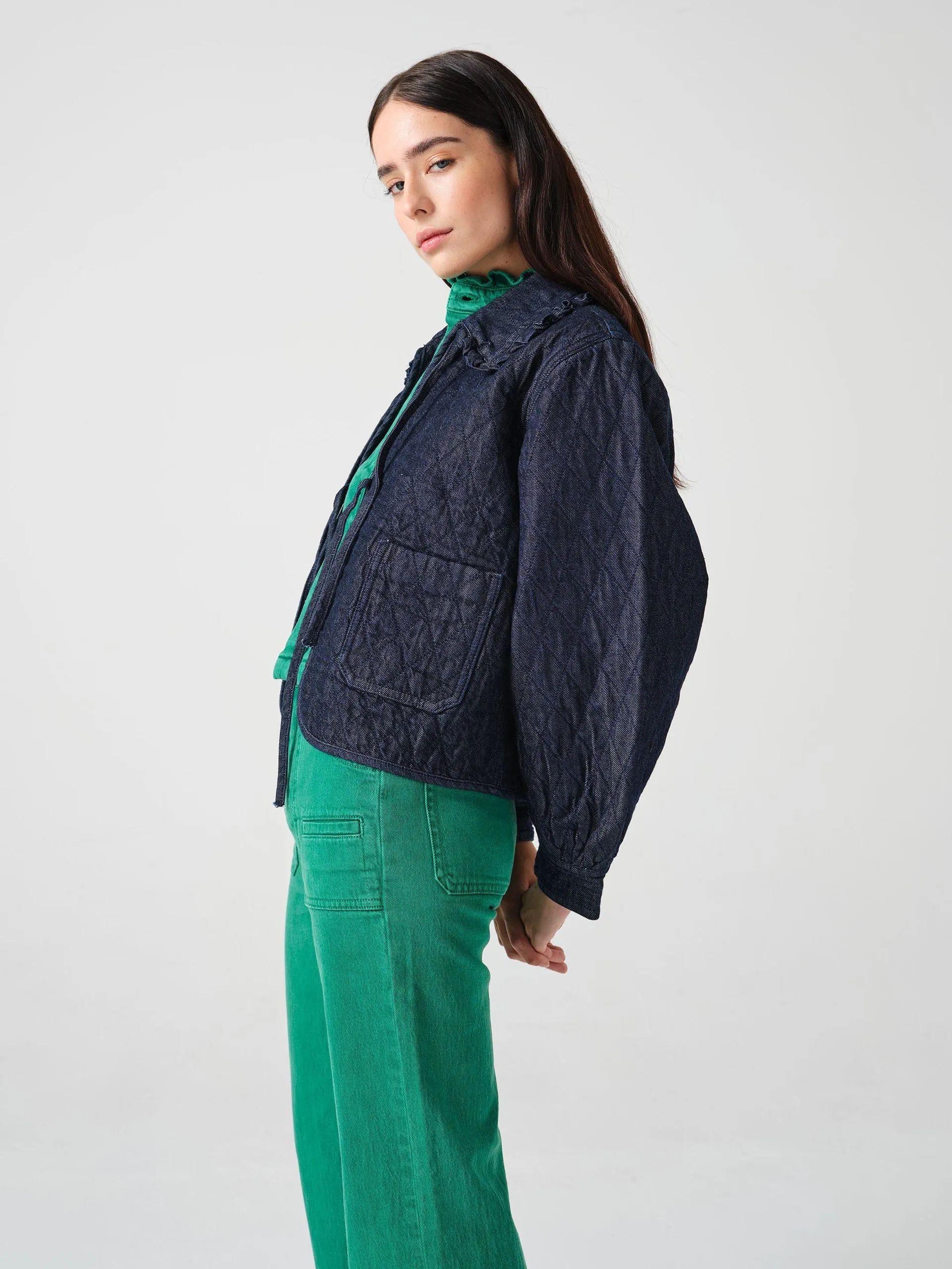 Heidi jacket in indigo rinse