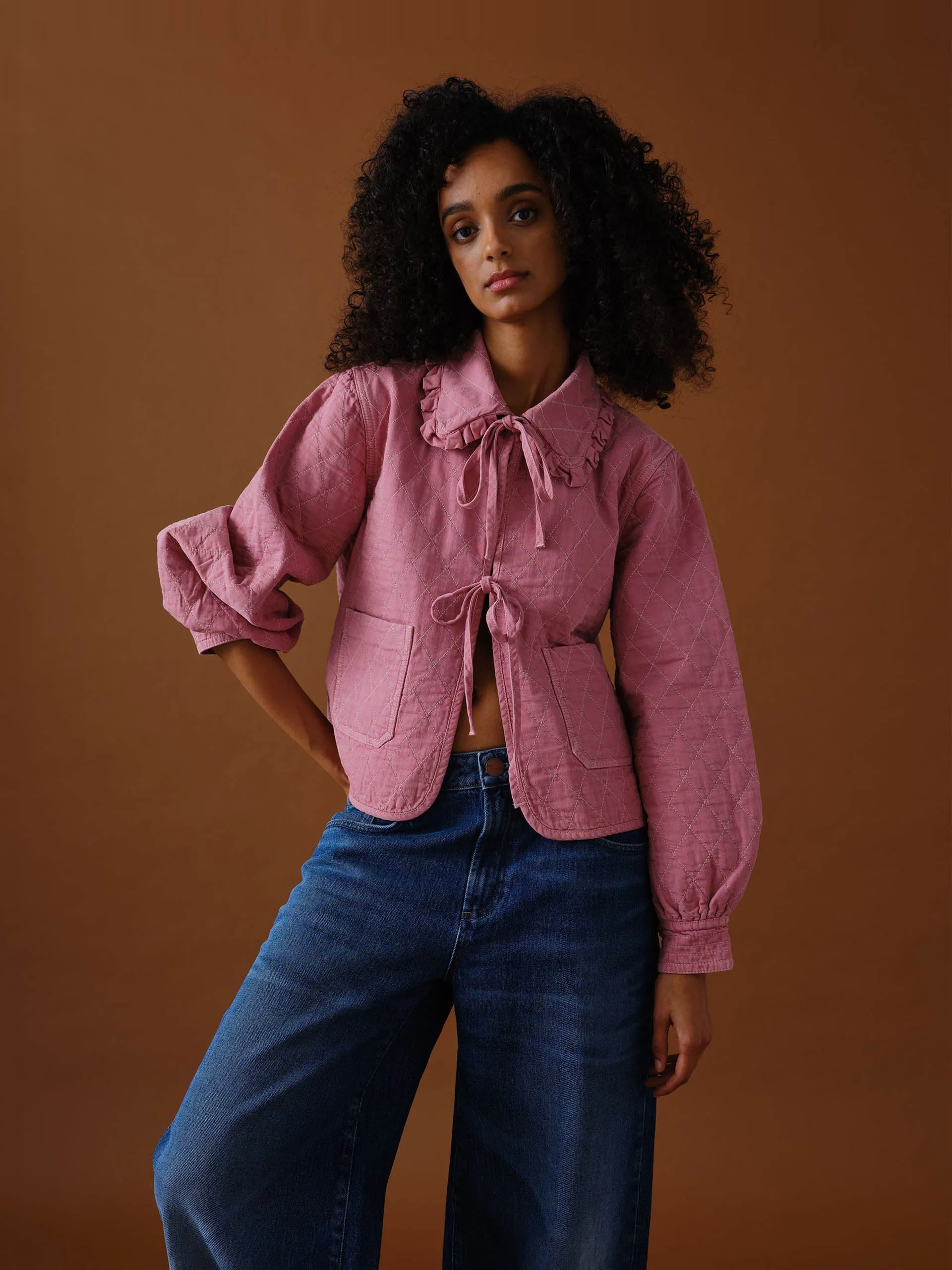 Heidi jacket in powder pink