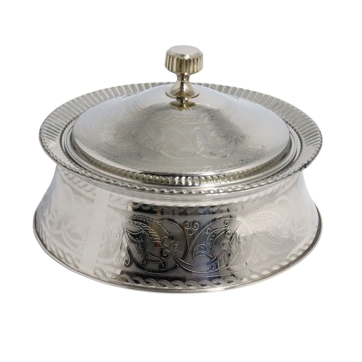 High-Quality Stainless Steel Hot Pot Silver