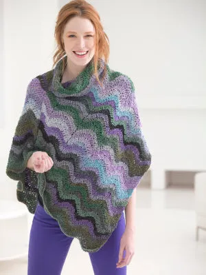 Lagoon Ripple Poncho (Crochet)