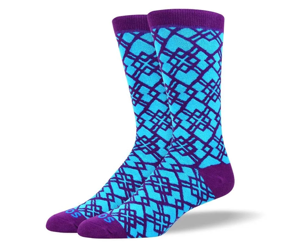 Men's High Quality Blue Socks