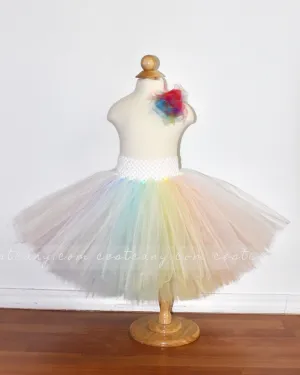 Pastel Rainbow Kids Tulle Skirt