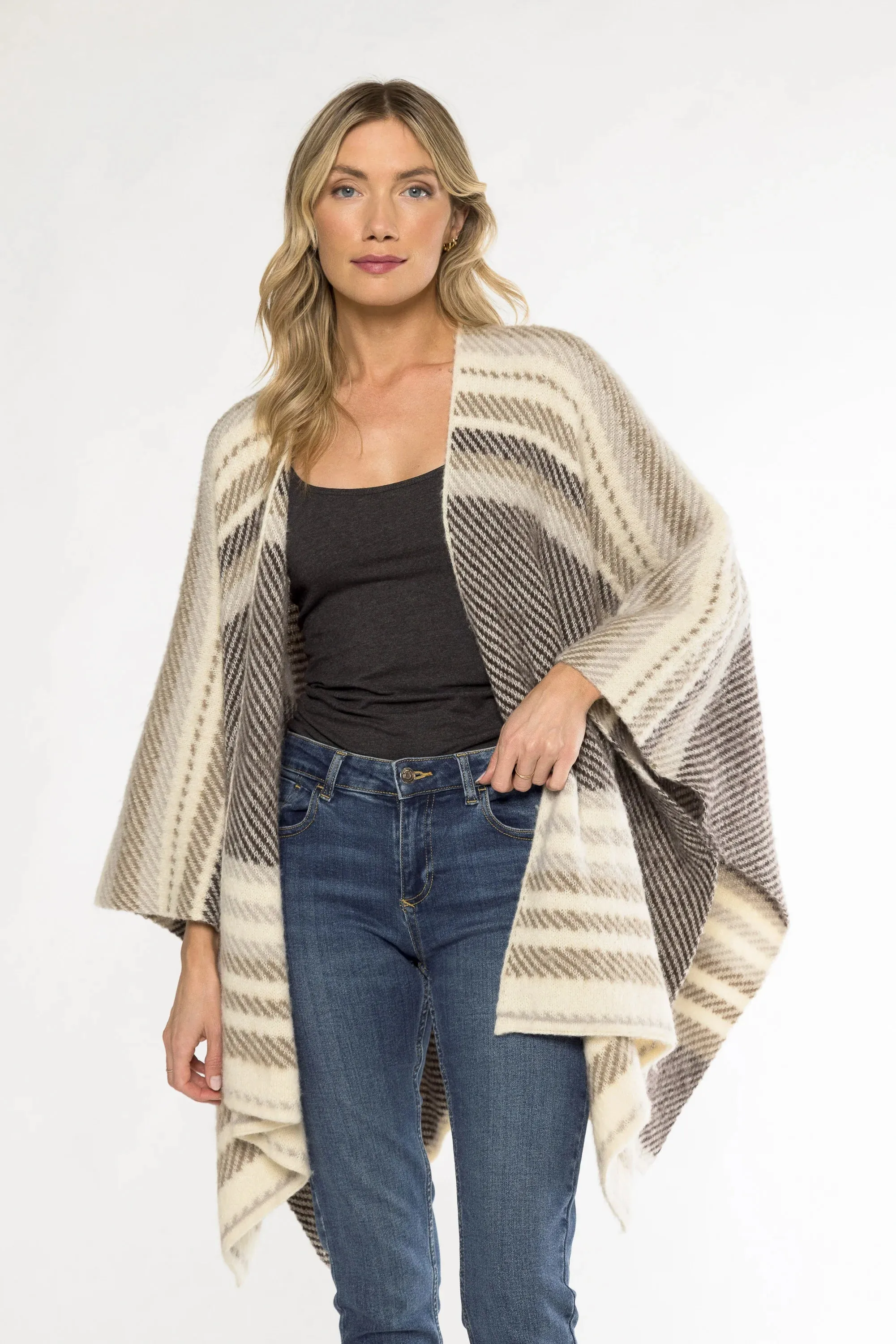 Stripe Poncho