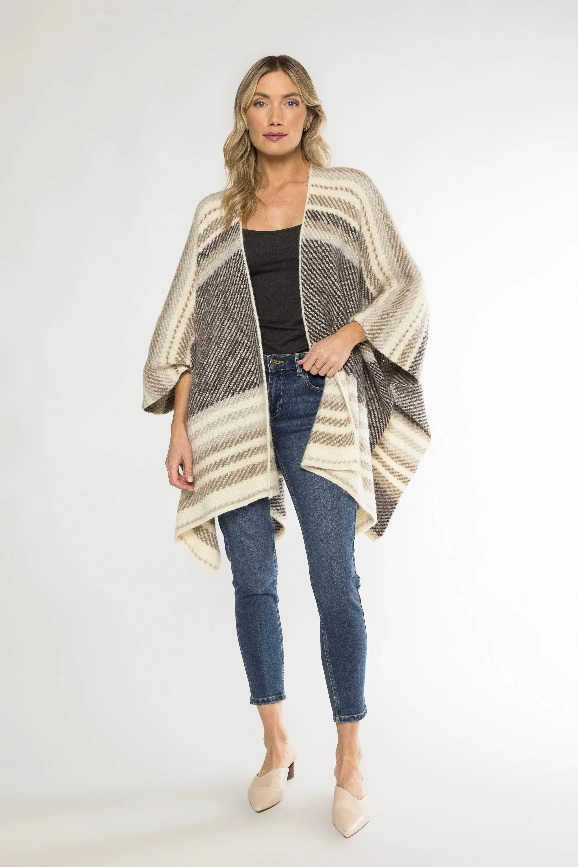 Stripe Poncho