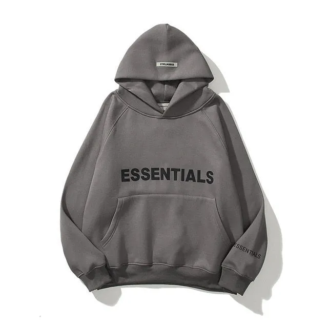 Sweatshirt with Reflective Letter Essential Printing