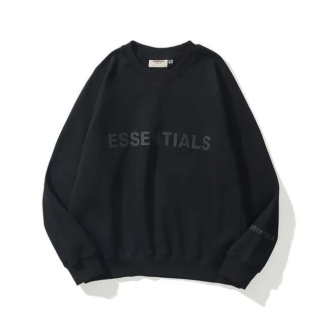 Sweatshirt with Reflective Letter Essential Printing