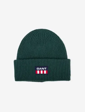 Unisex Retro Logo Beanie Storm Green