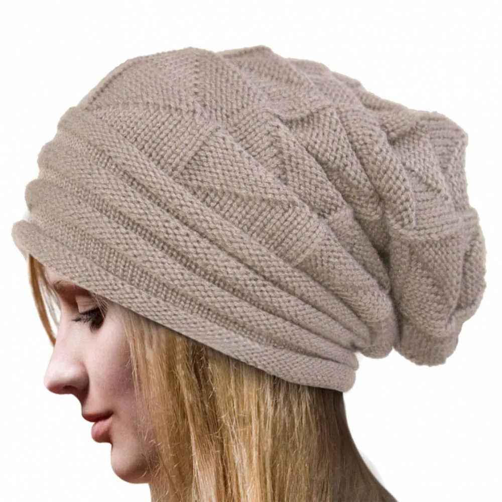 Women's Fashion Bonnet - Knitted Winter Hat Beanie Crochet