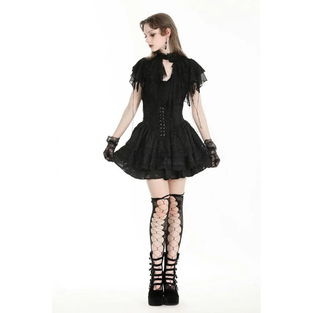 Women's Gothic High-waisted Layered Skirt