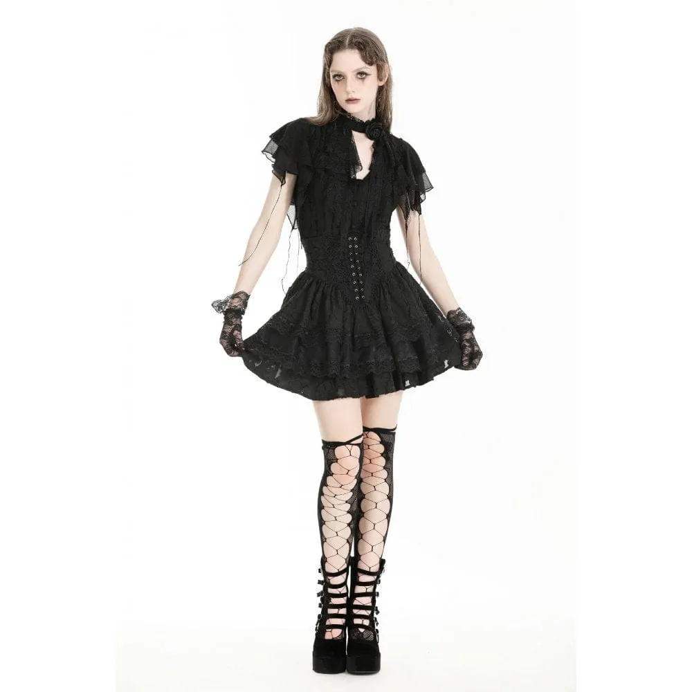 Women's Gothic High-waisted Layered Skirt